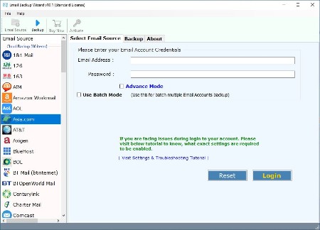 Email Backup Wizard 13.8