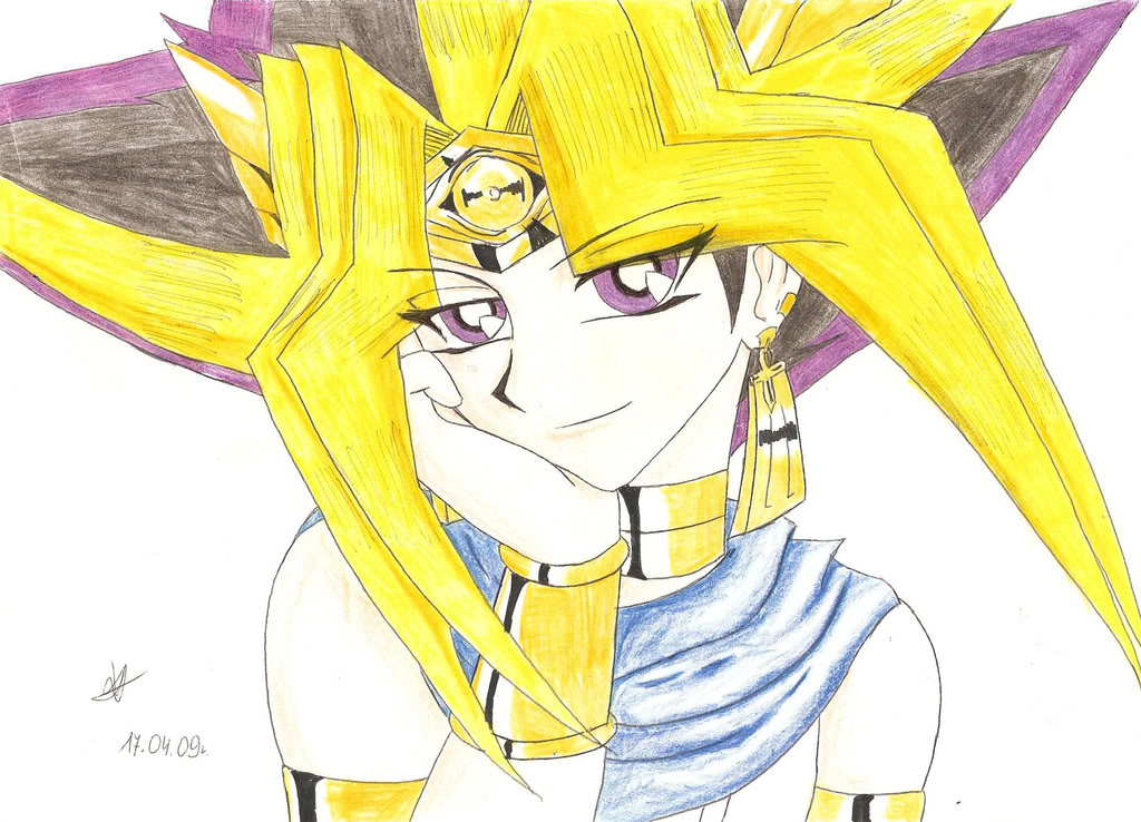 Hình vẽ Atemu (Yami Yugi) bộ YugiOh (vua trò chơi) - Page 2 1_Atemp_143