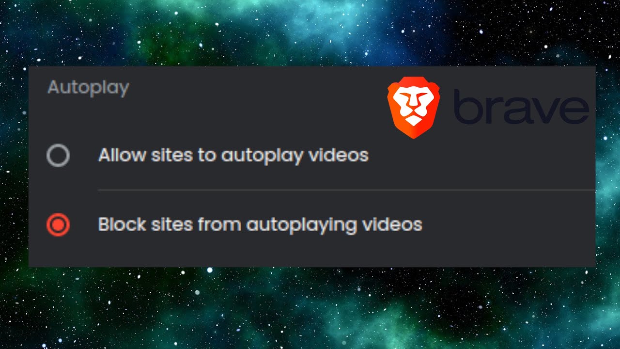 How to Stop All Autoplay on Brave Browser