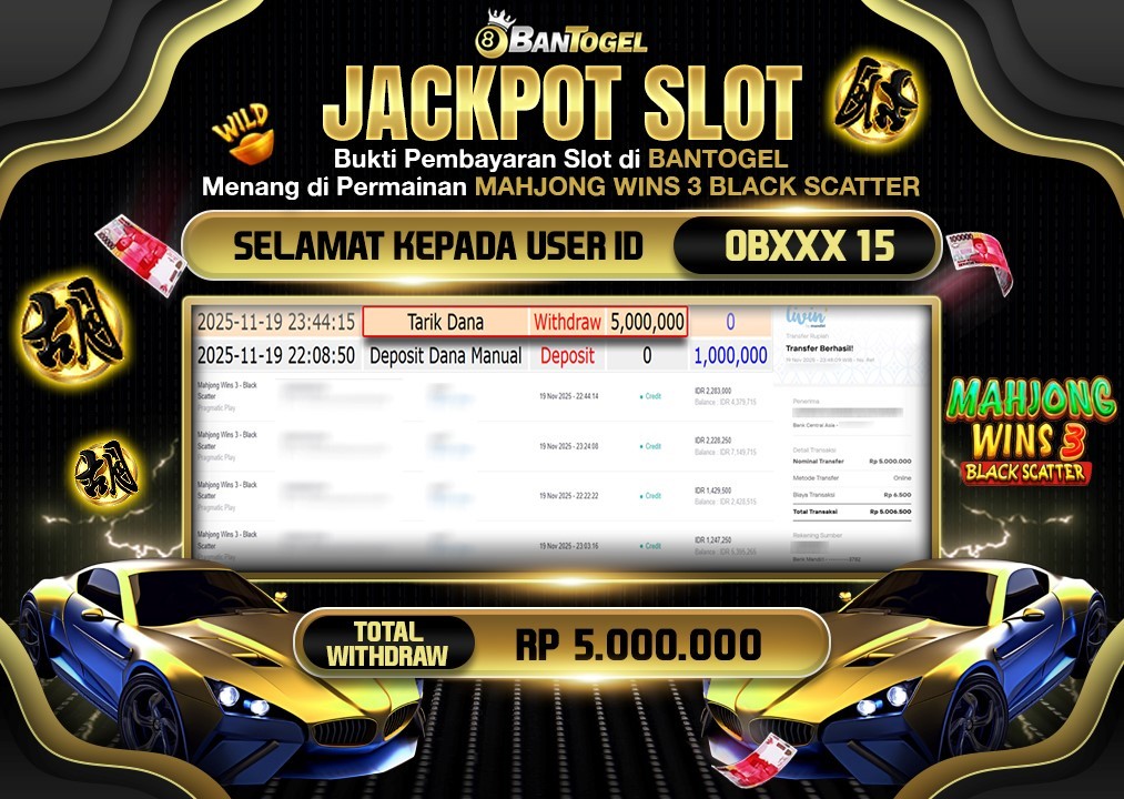 BUKTI JACKPOT LUNAS BANTOGEL