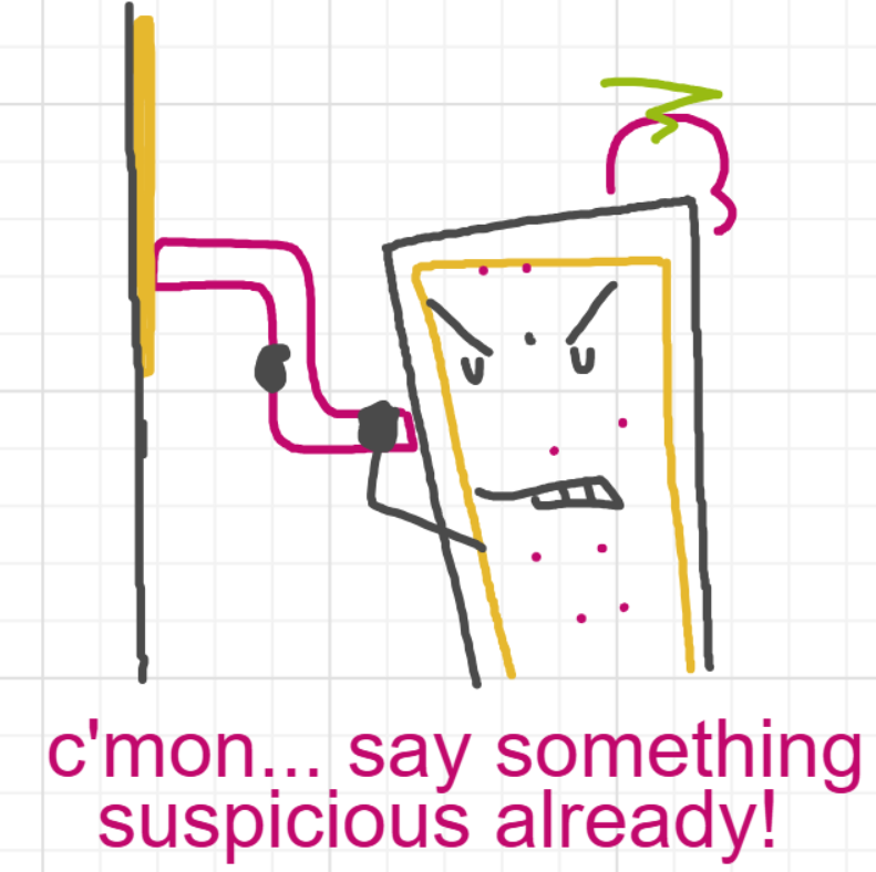 A panel from A Murder On The, episode six of the Board Boards object show by Furretwalk/WalkingFurret.