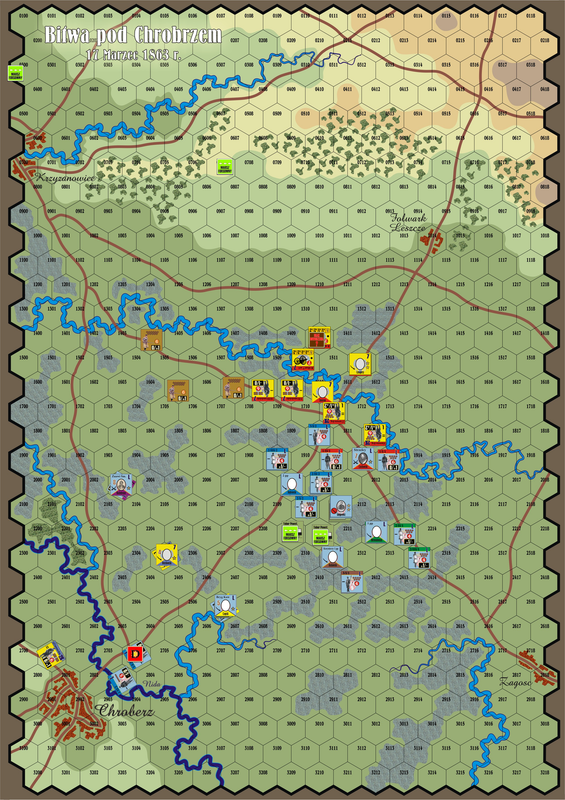 Powstanie Styczniowe 1863Map