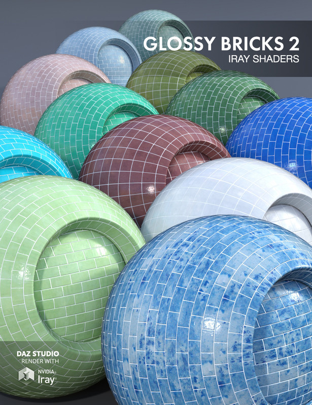 Glossy Bricks 2 - Iray Shaders Glossy Bricks 2 - Iray Shaders