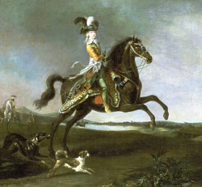 Riding side saddle v riding astride Marie-Antoinette-on-horseback