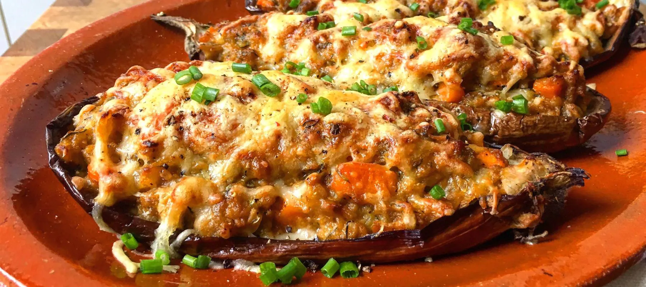 Berenjenas gratinadas ¡Receta vegetariana muy fácil!