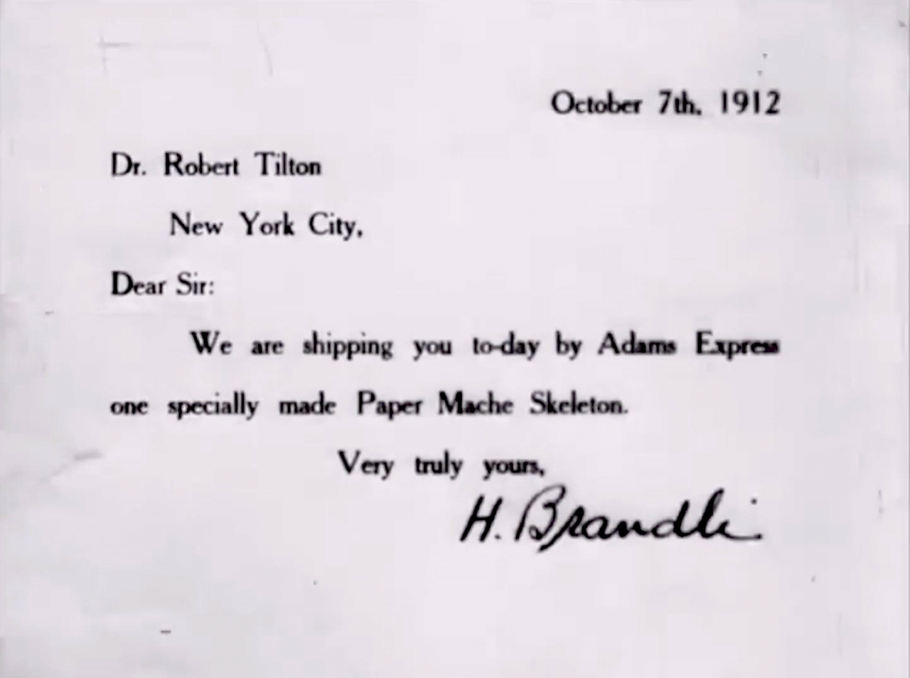 The Skeleton (1912)