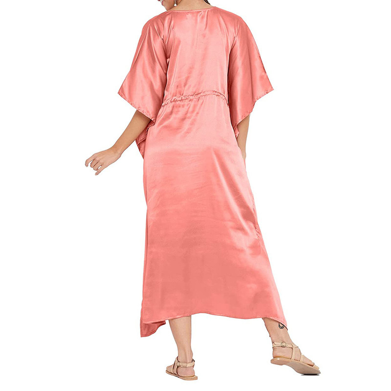 Women Satin Silk Nightdress Lingerie Sleepwear Nightgown Maxi Robe Loungewear - Picture 58 of 125