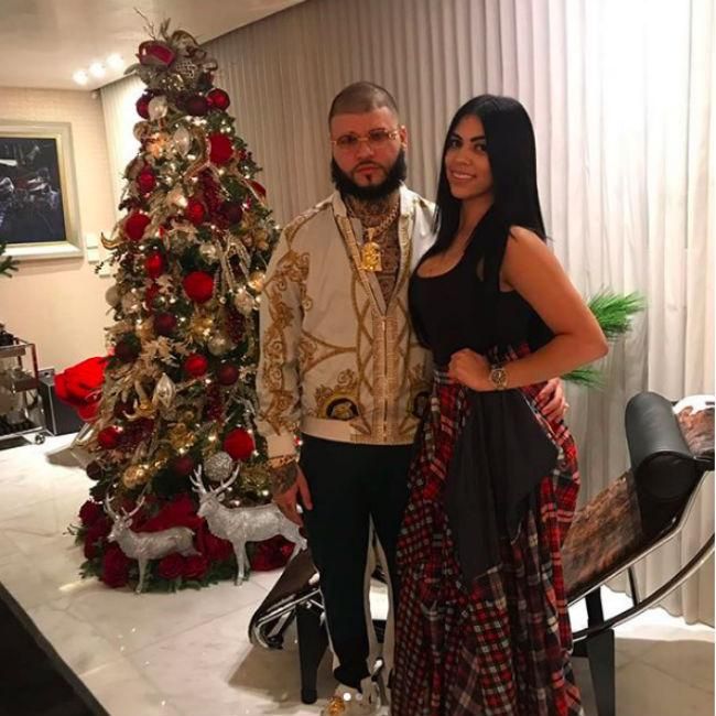 Farruko with his wife Kairy