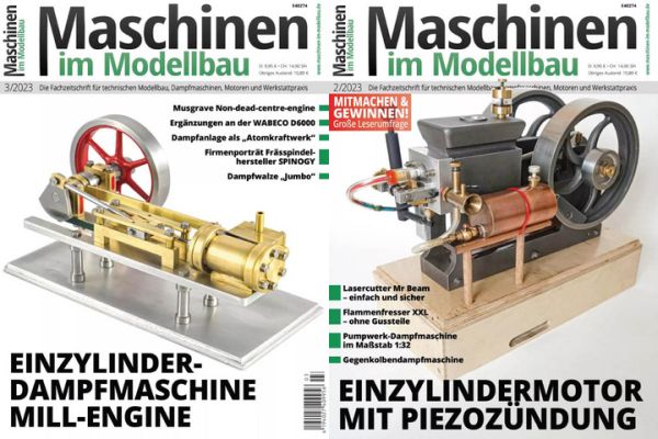 Cover: Maschinen im Modellbau Magazin No 02 + 03 2023