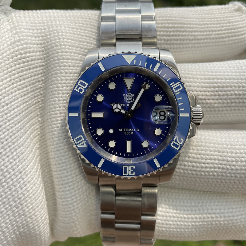 Steeldive SD1953 Blue Sub 300M Automatic Diver Watch photo 4