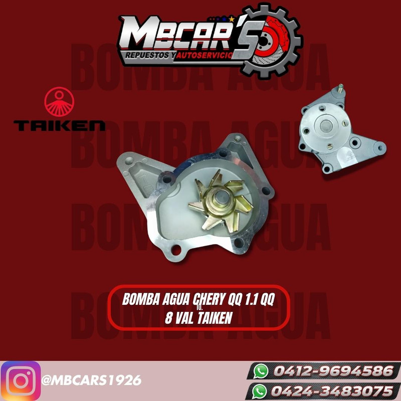 BOMBA DE AGUA CHERY QQ 1.1 SOCH QQ8 VAL 