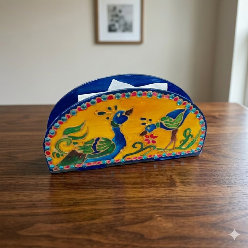 Penkraft Meenakari art Tissue Box Holder DIY Kit