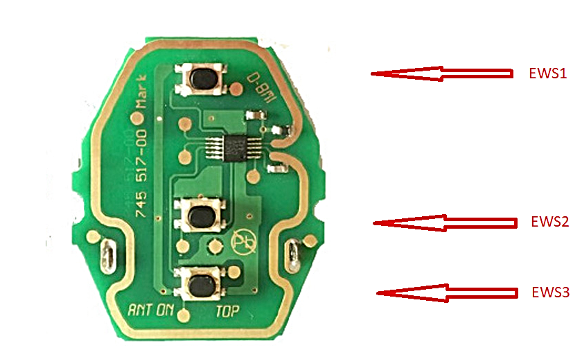New BMW 3 5 Series E46 E39 EWS Key Remote Control Circuit ...