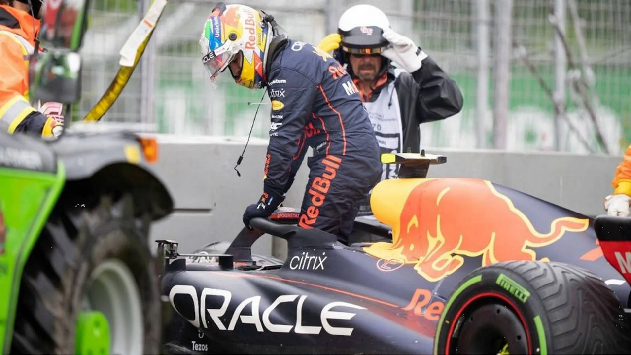 Checo Pérez choca en la Qualy, arrancará último en GP de Mónaco