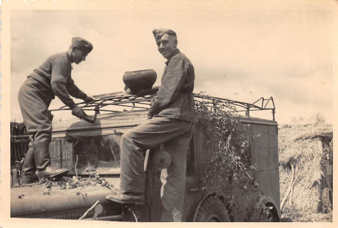 Bügelantenne am Funkkraftwagen Kfz.17 Chalkuta K