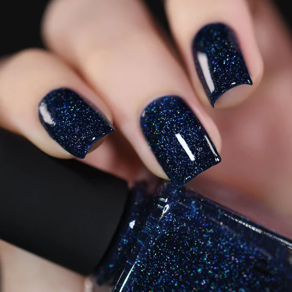Blue colour nail art designs