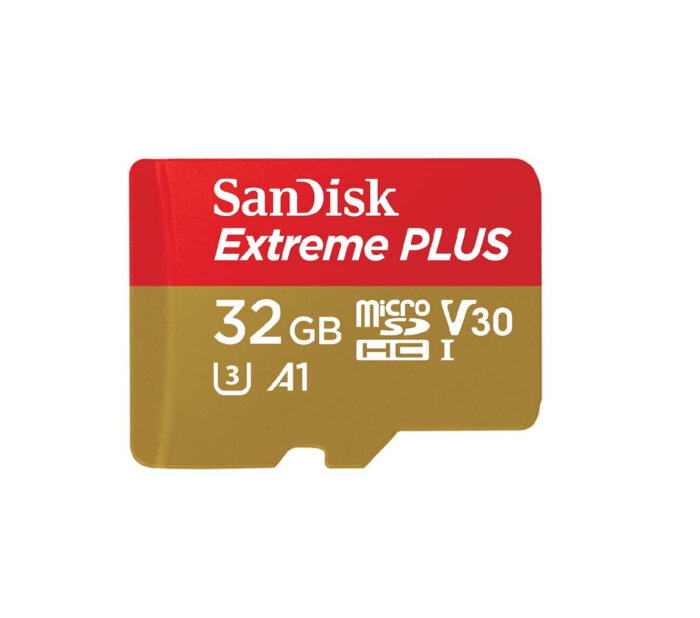 Tarjeta de memoria Micro SDHC Sandisk Extreme de 32 GB (U3/V30).