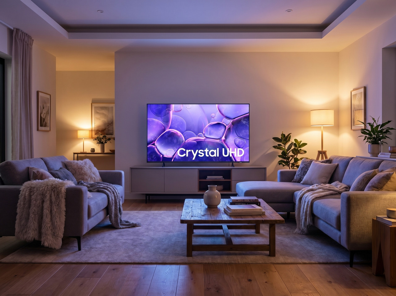 Televisor Samsung de 55 Pulgadas Crystal UHD 4K Smart TV