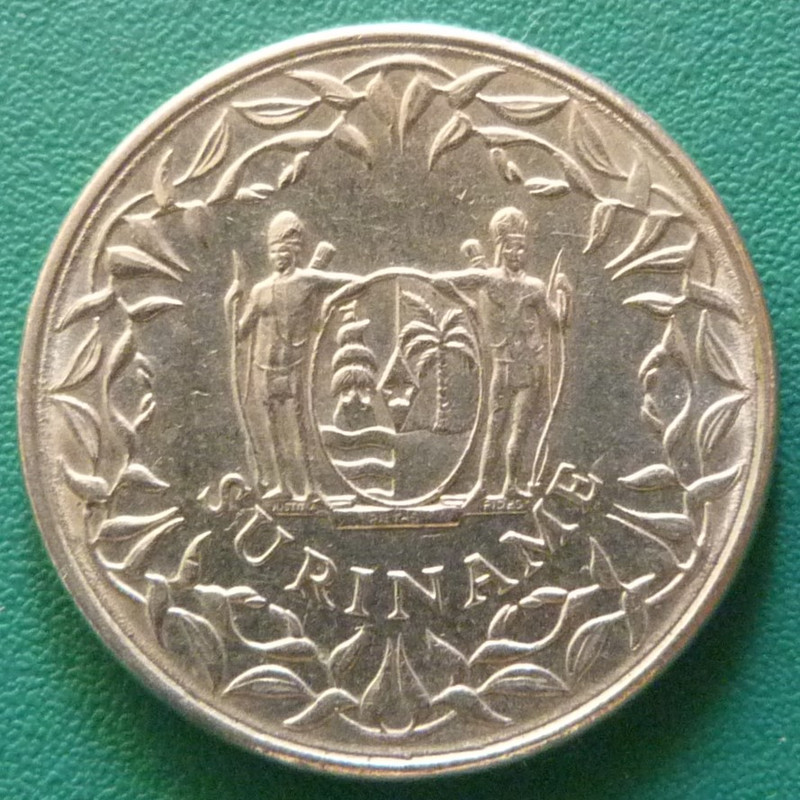 100 Centavos Florín. Surinam (1987) SUR-100-Centavos-Gulden-1987-anv