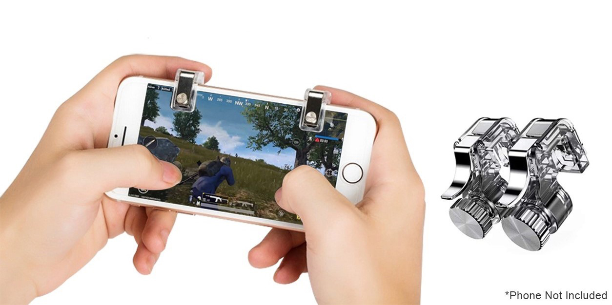 Pubg Mobile Controller Gamepad L1 R1 Triggers Pugb Mobile Game Pad Grip ...