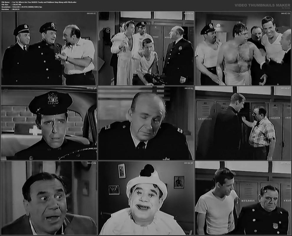 Car 54, Where Are You S02E05 Toody and Muldoon Sing Along with Mitch.mkv