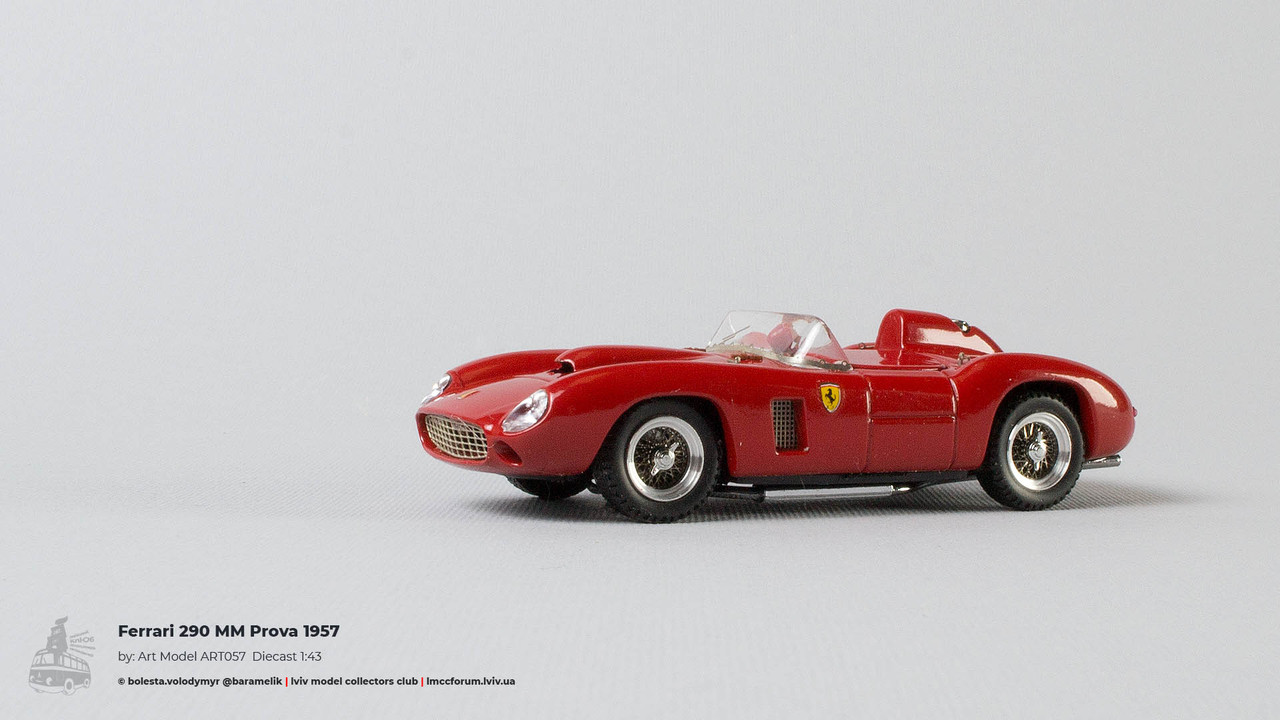 FERRARI 290 MM PROVA 1957 Rouge ART MODEL ART057 1:43