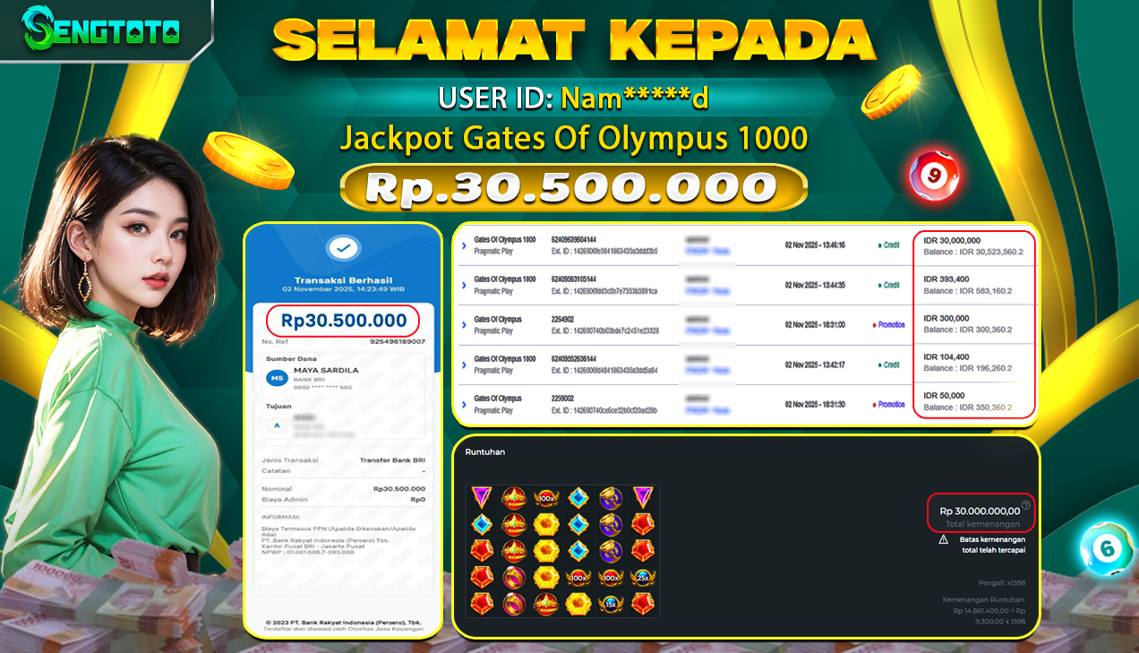 BUKTI PEMBAYARAN SLOT GATES OF OLYMPUS 1000