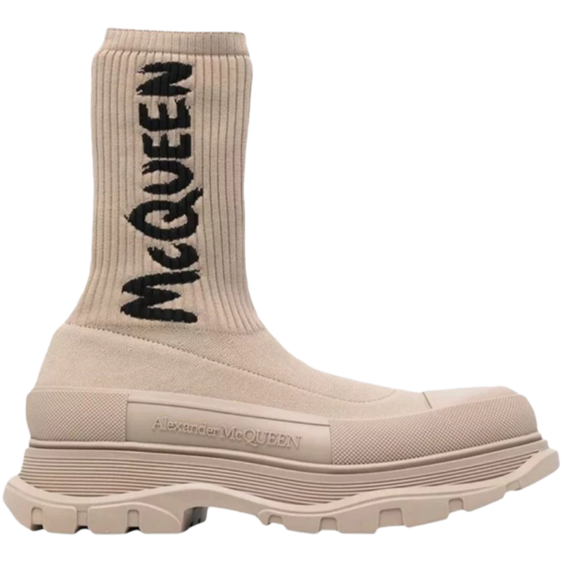 Alexander McQueen Graffiti Boot (Beige)