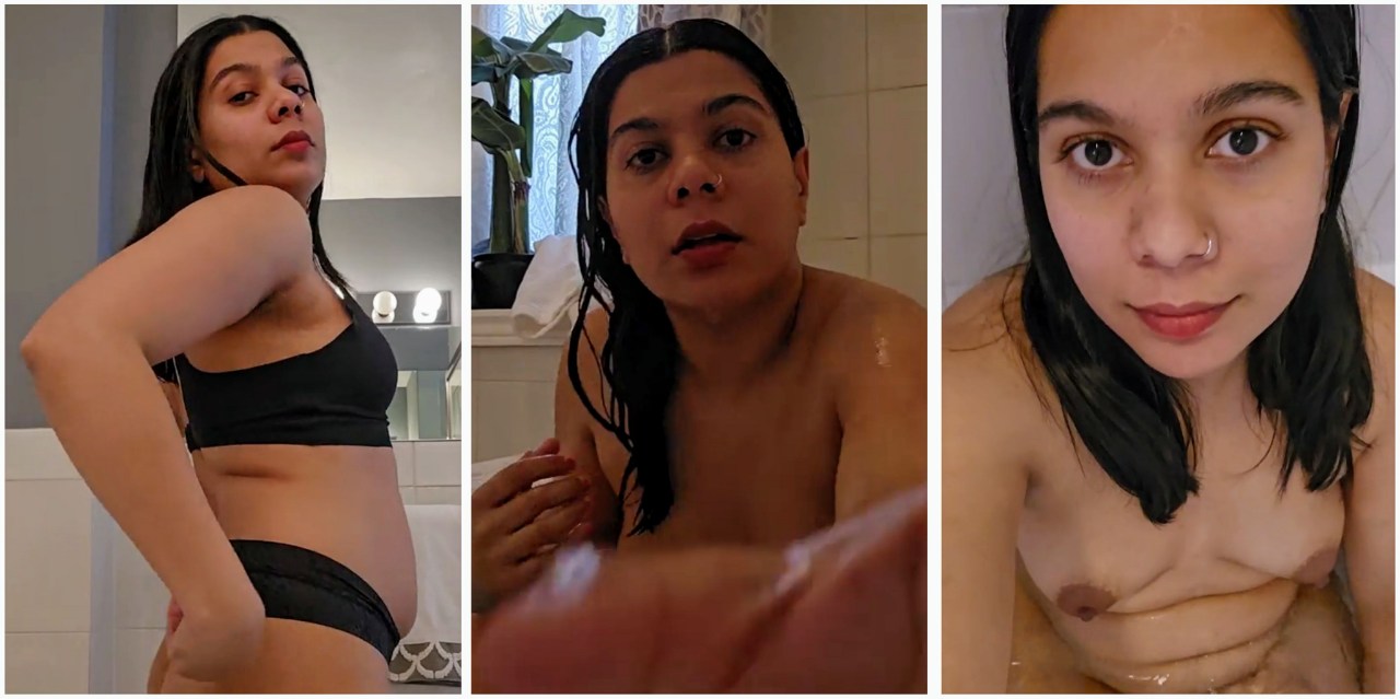 Malyaliafterdark hot fansly model taking bath full naked body showing