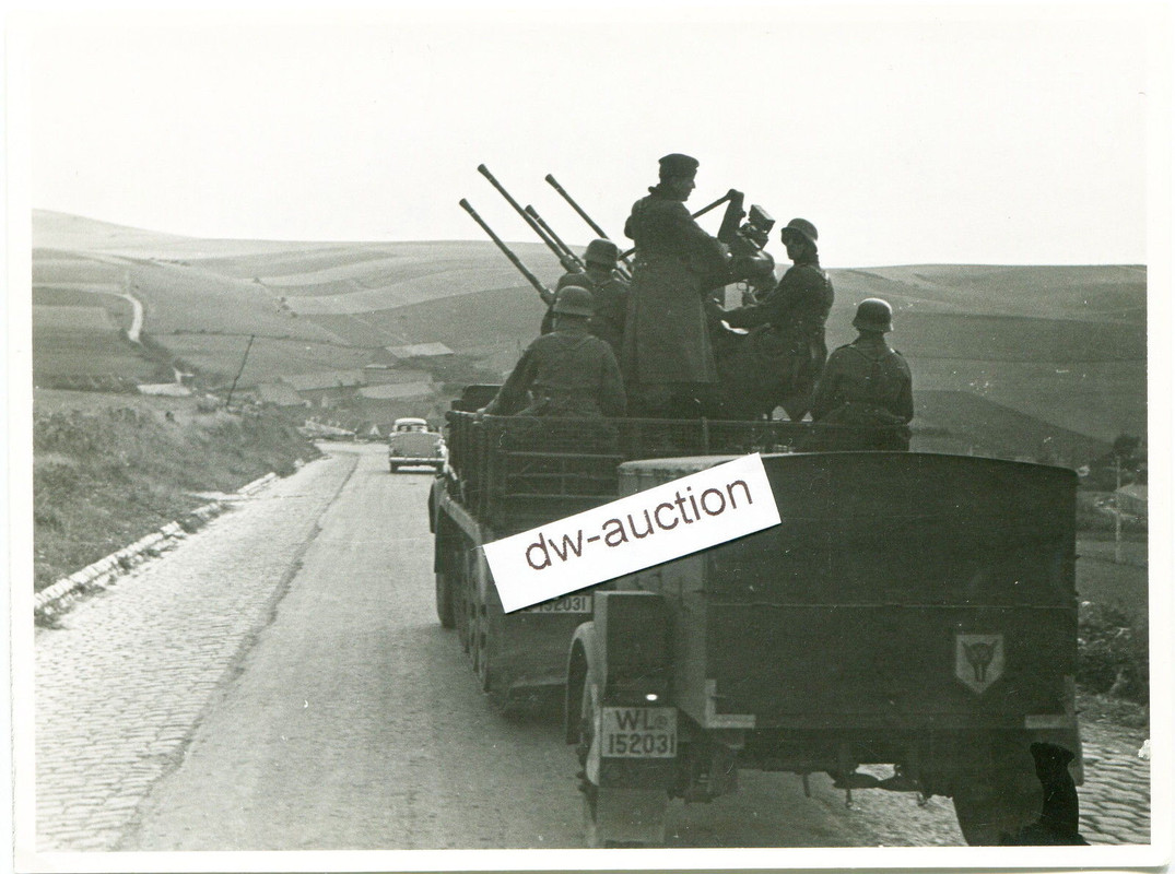 SdKfz mit Flakaufbau und Wappen , Sicherung für 