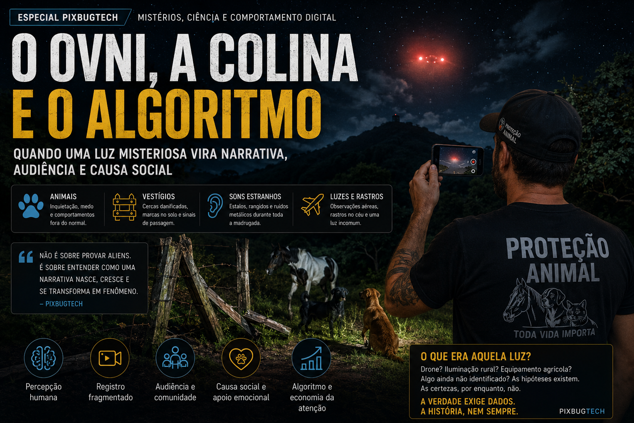 OVNI de Myke Leão: luz misteriosa, narrativa ou fenômeno real? Uma análise completa do caso