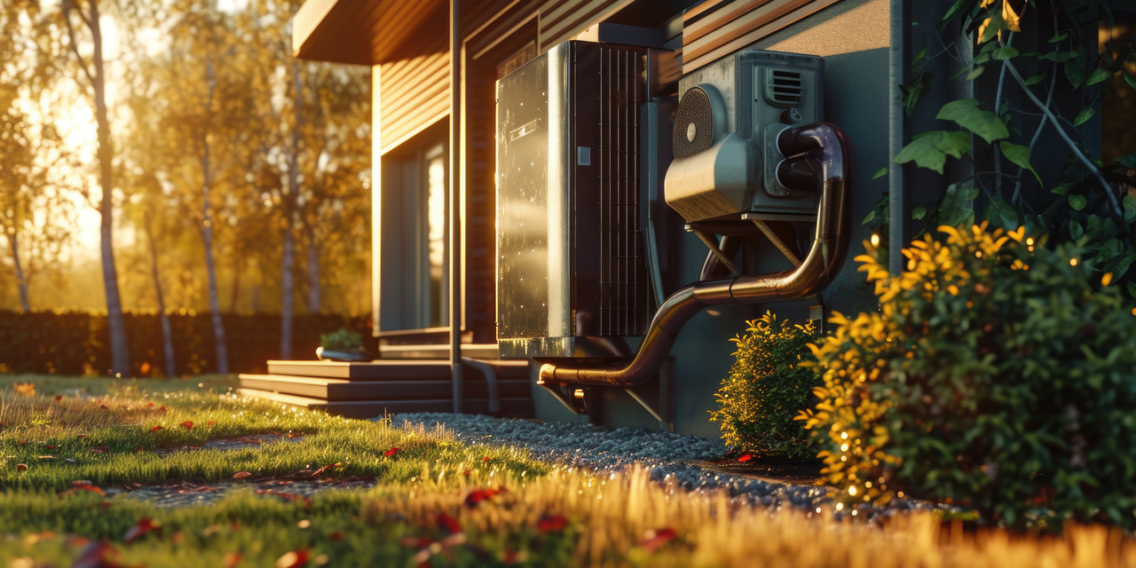 Residential Air-to-Water Heat Pump Installation