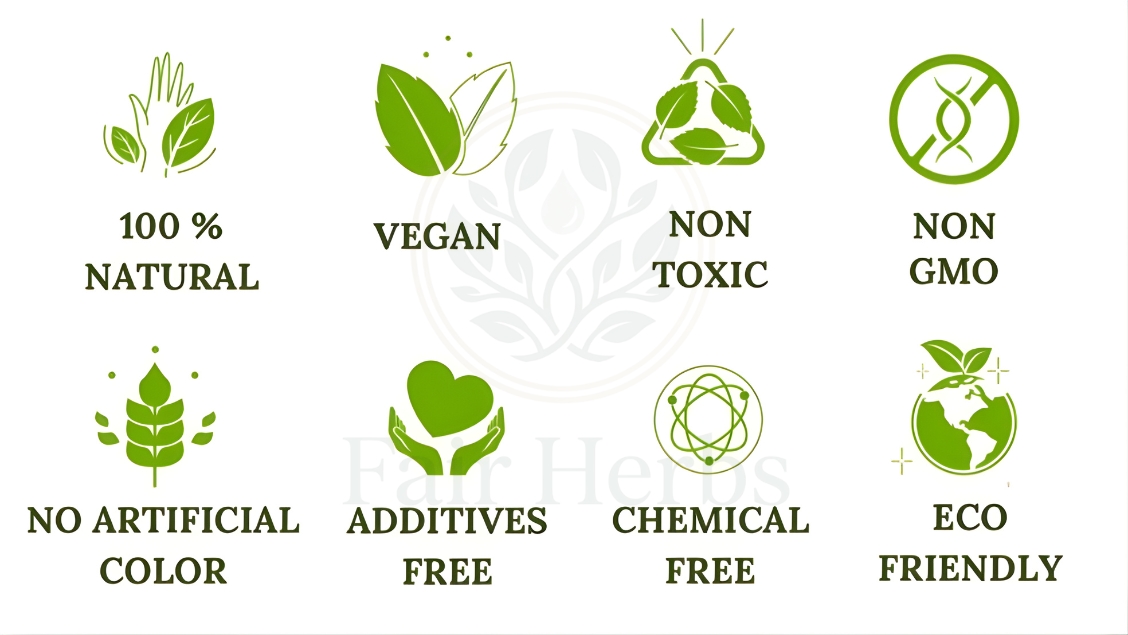 FairHerbs natural botanical quality features