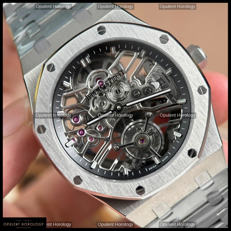 Audemars Piguet Royal Oak Tourbillon 26735 Stainless Steel Skeleton Dial 41mm