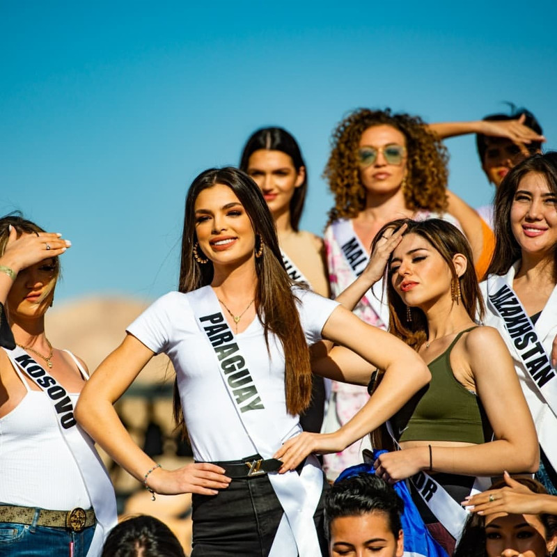 La imagen del día es de Nadia Ferreira, Miss Paraguay en el Miss