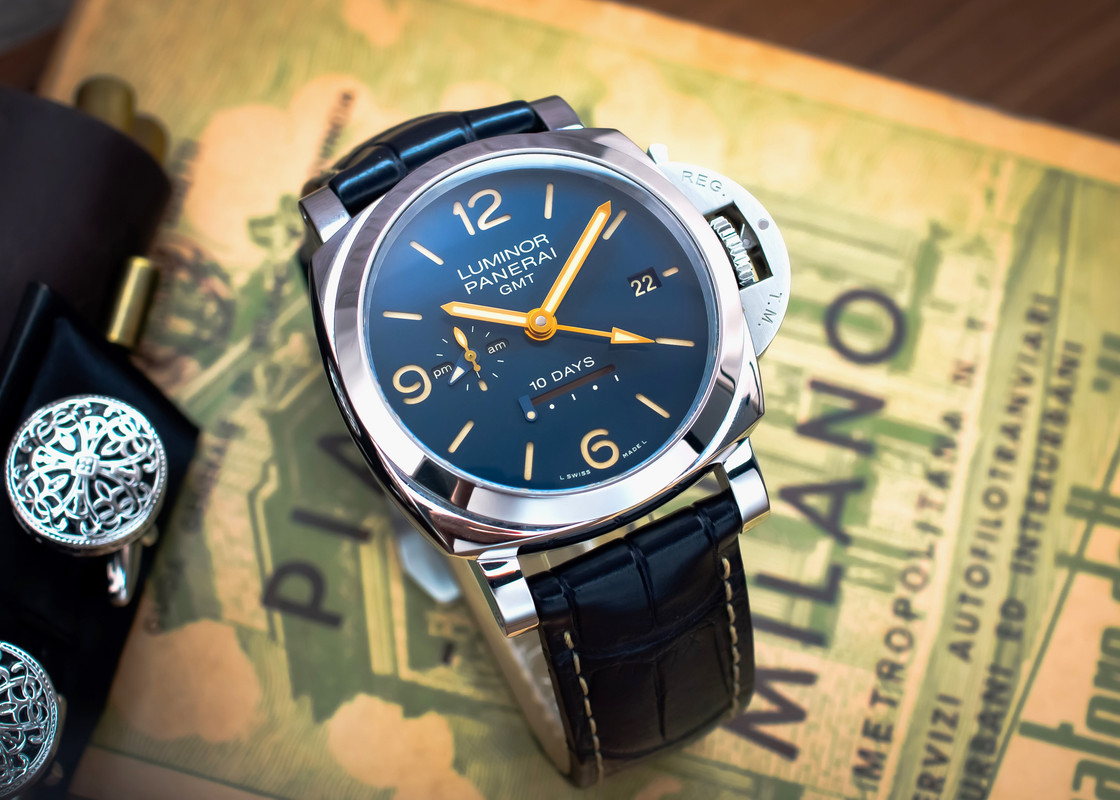 FS Panerai Luminor 1950 10 Days GMT 44mm Blue Dial