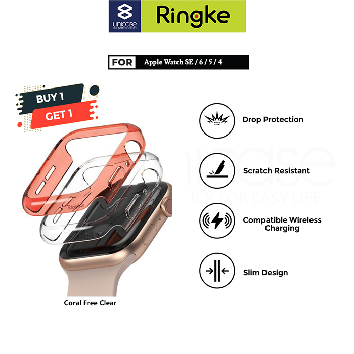 Case Apple Watch SE 2/6/5/4 44/40mm Ringke SLIM Thin Hardcase Casing