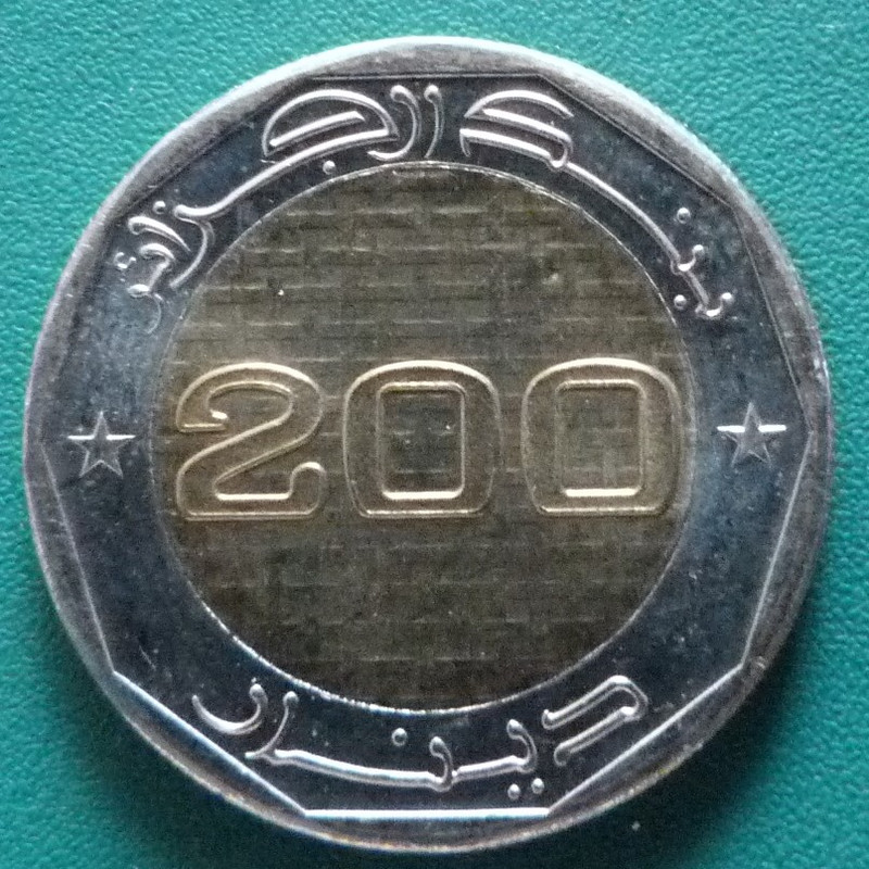 200 Dinares. Argelia (2012) ALG-200-Dinares-2012-50-aniversario-de-la-independencia-anv