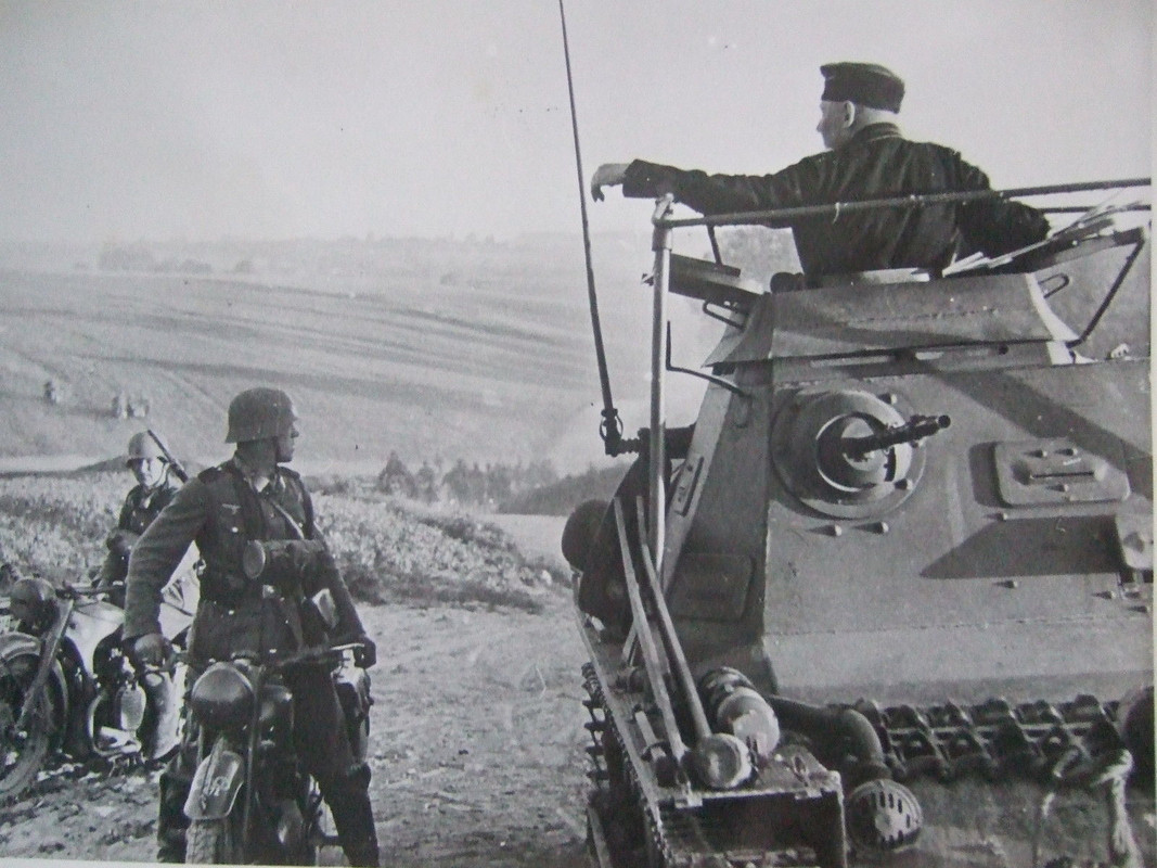 Kradschützen BMW Motorrad Orig. Foto Panzer Späh