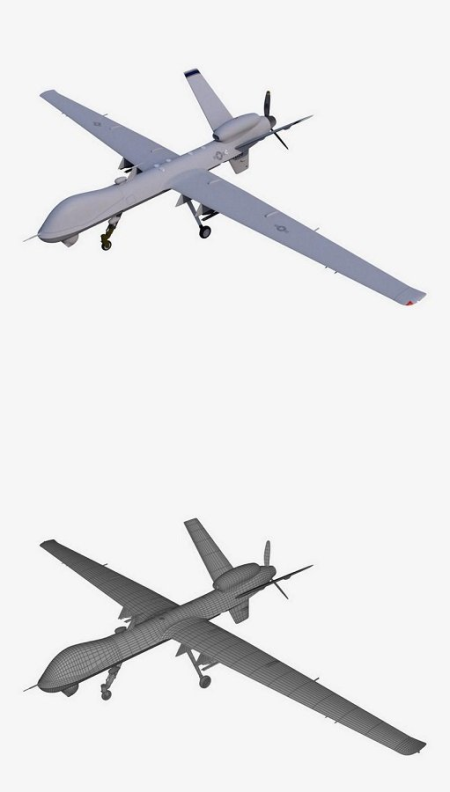 MQ-9 Reaper – 3D Model MQ-9 Reaper – 3D Model