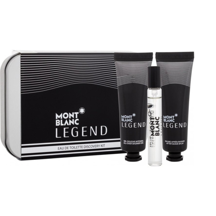 MONT BLANC LEGEND (M) 7.5ML+SG 30ML+ASB 30ML DISCOVERY KIT SET