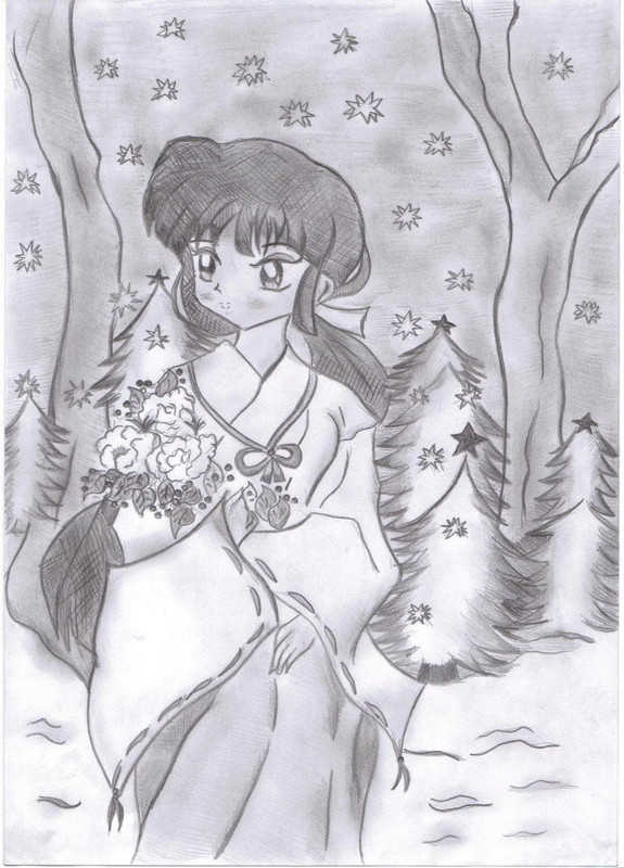 Hình vẽ Kikyou, Kagome, Sango bộ Inuyasha - Page 16 Kikyou_by_fanpires