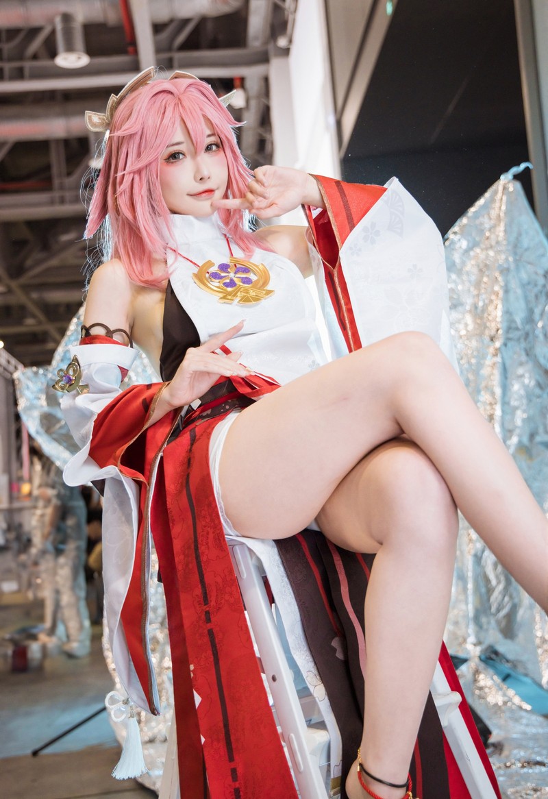 糖果果Candy 八重神子 Cosplay 高清写真【18P｜318MB】插图5