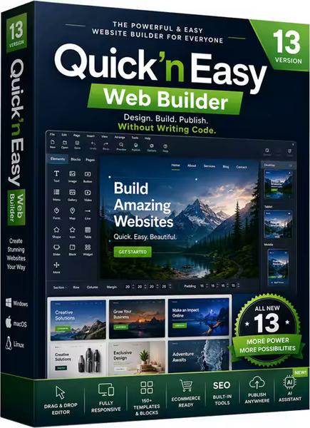 Quick 'n Easy Web Builder 13.0.0 Multilingual