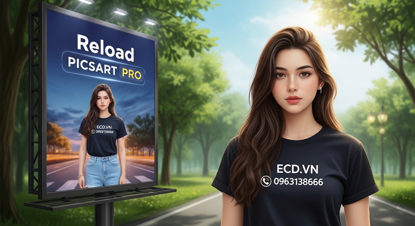 picsart pro tren may tinh