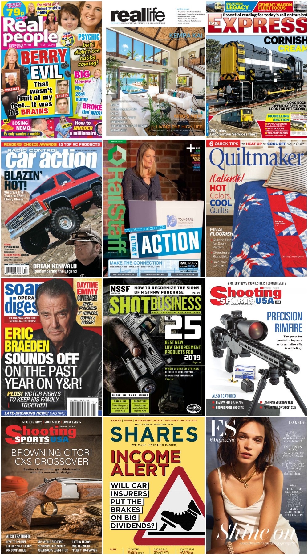 50 Assorted Magazines - June 03 2019