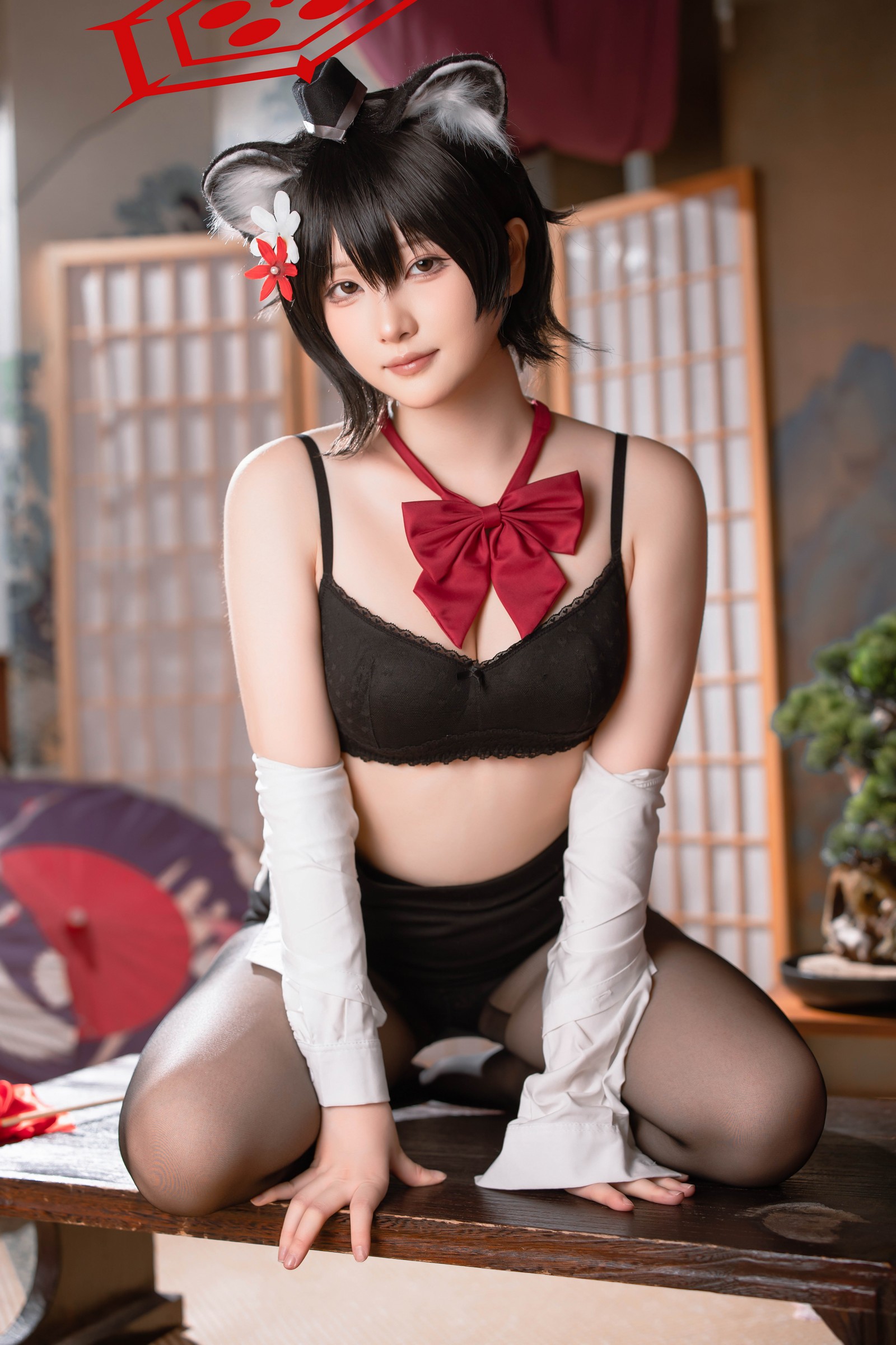 屿鱼 Yuyu 蔚蓝档案 春日椿 导游主题 Cosplay 写真集（55P｜156MB）插图6