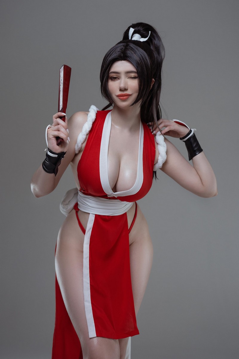 Alina Becker 不知火舞 Mai Shiranui Cosplay 格斗游戏角色写真【58P-14.4M】插图