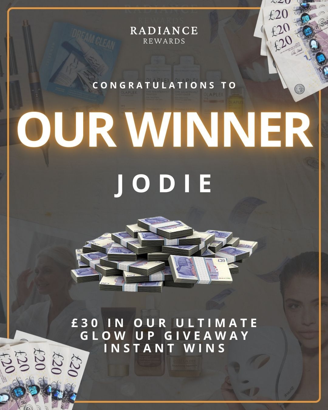 £30 Cash Prize Won by Jodie – Real Winner, Real Rewards!
