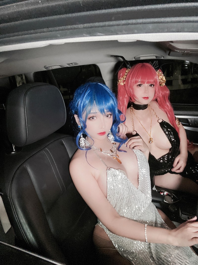 MiMi Chan & UyUy 圣路易斯 × 檀香山 Cosplay 碧蓝航线双人写真图集【49P-583.6M】插图2
